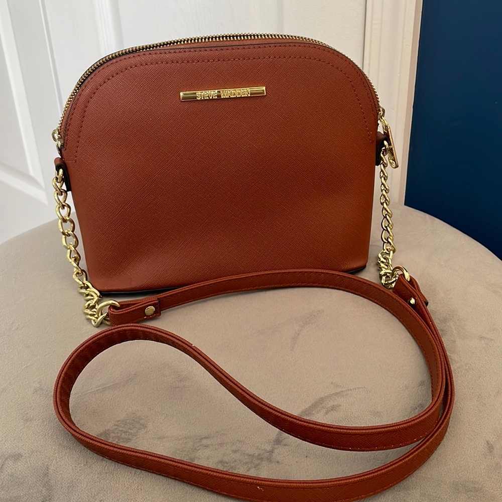 Steve Madden Crossbody Mini Bag - Cognac / Caramel